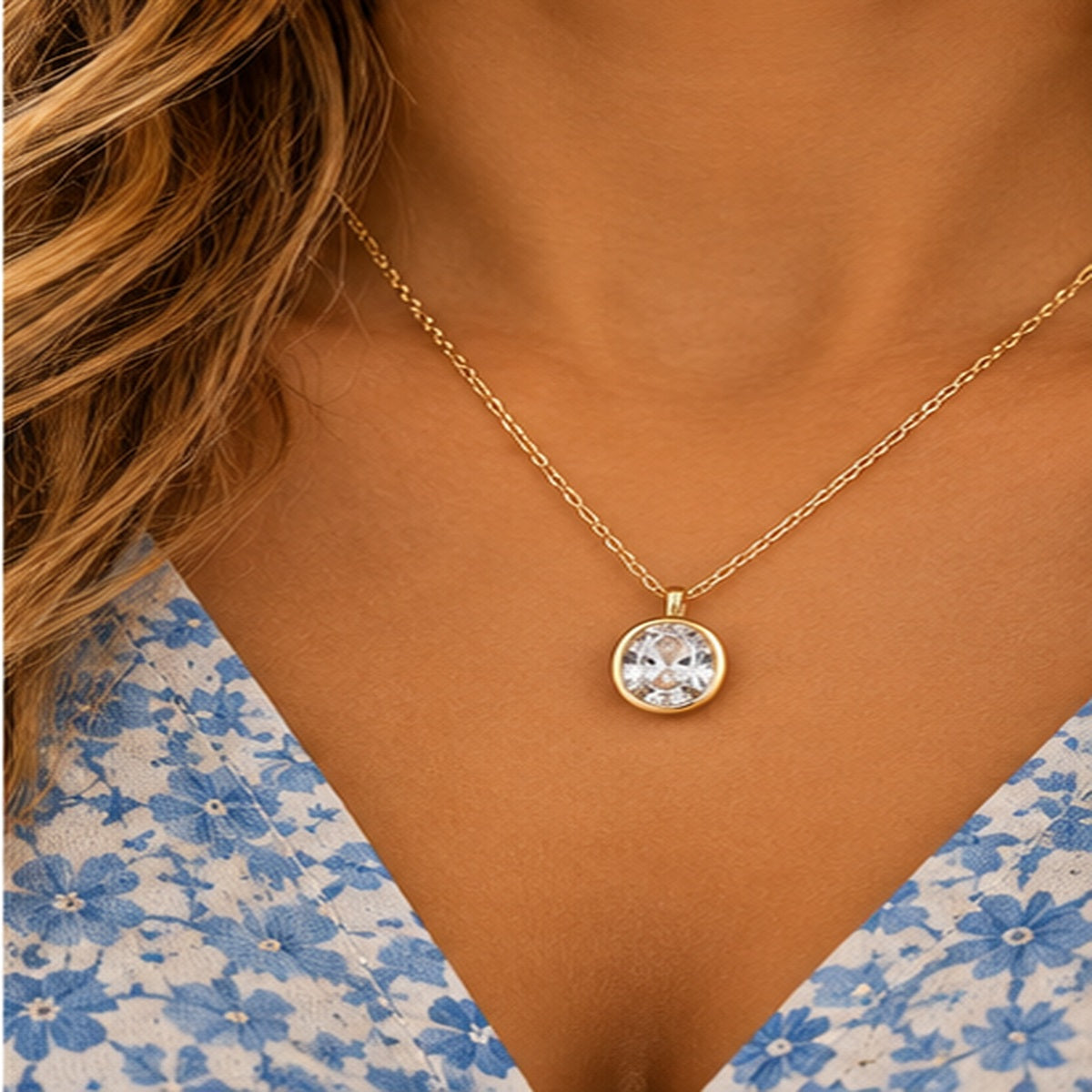 Michelle Mcdowell Inspiration Chain Necklace "Worthy"