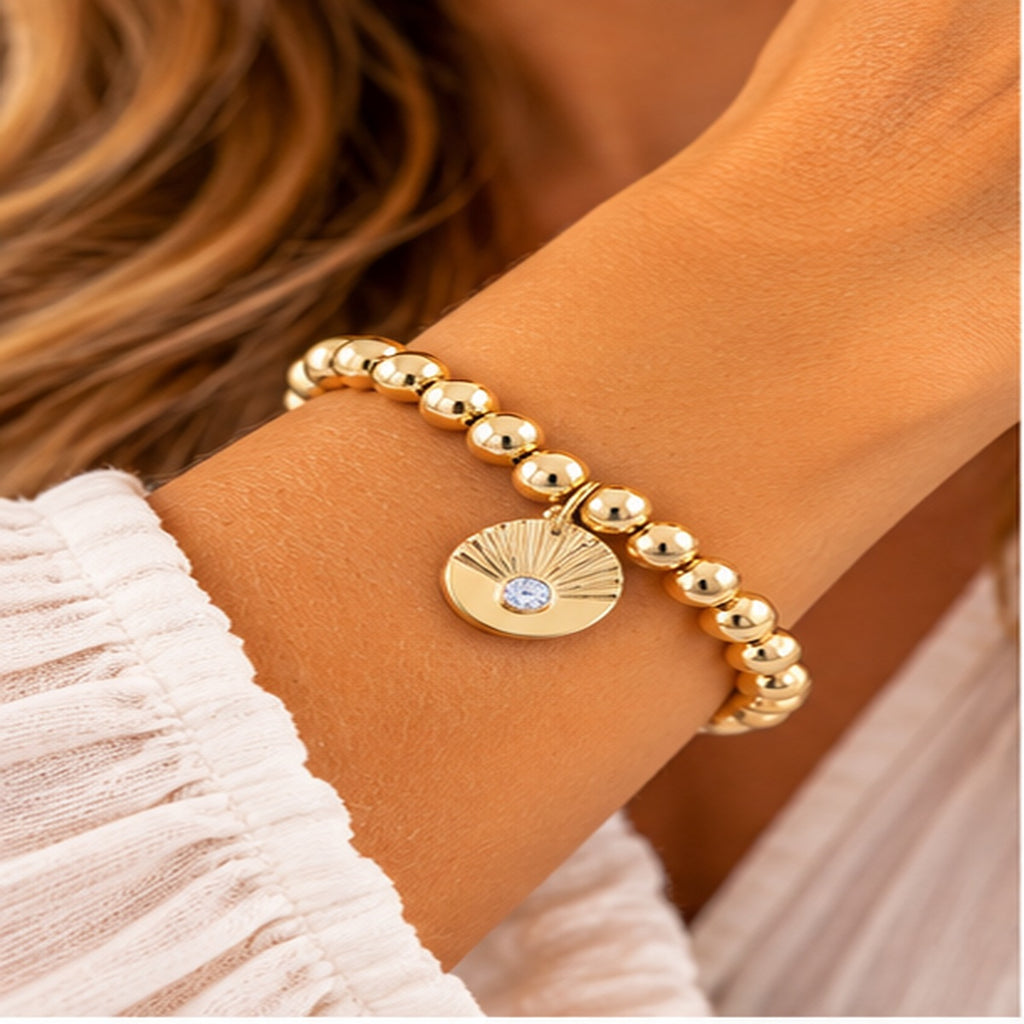 Michelle Mcdowell Inspiration Beaded Bracelet "Courageous"