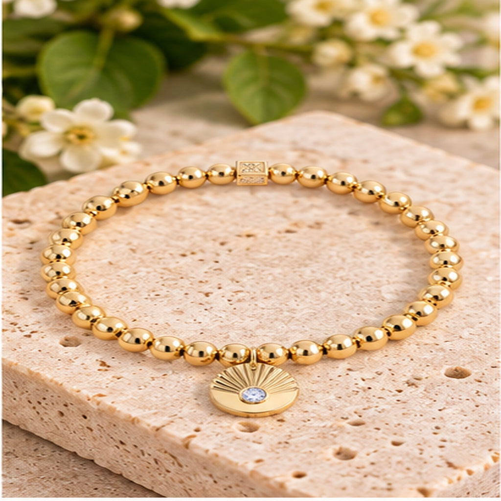 Michelle Mcdowell Inspiration Beaded Bracelet "Courageous"