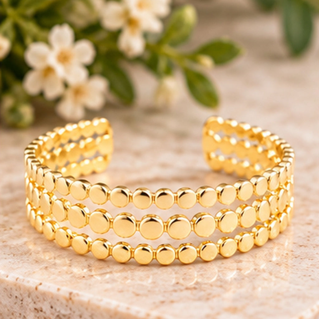 Michelle Mcdowell Astrid Gold Cuff Bracelet