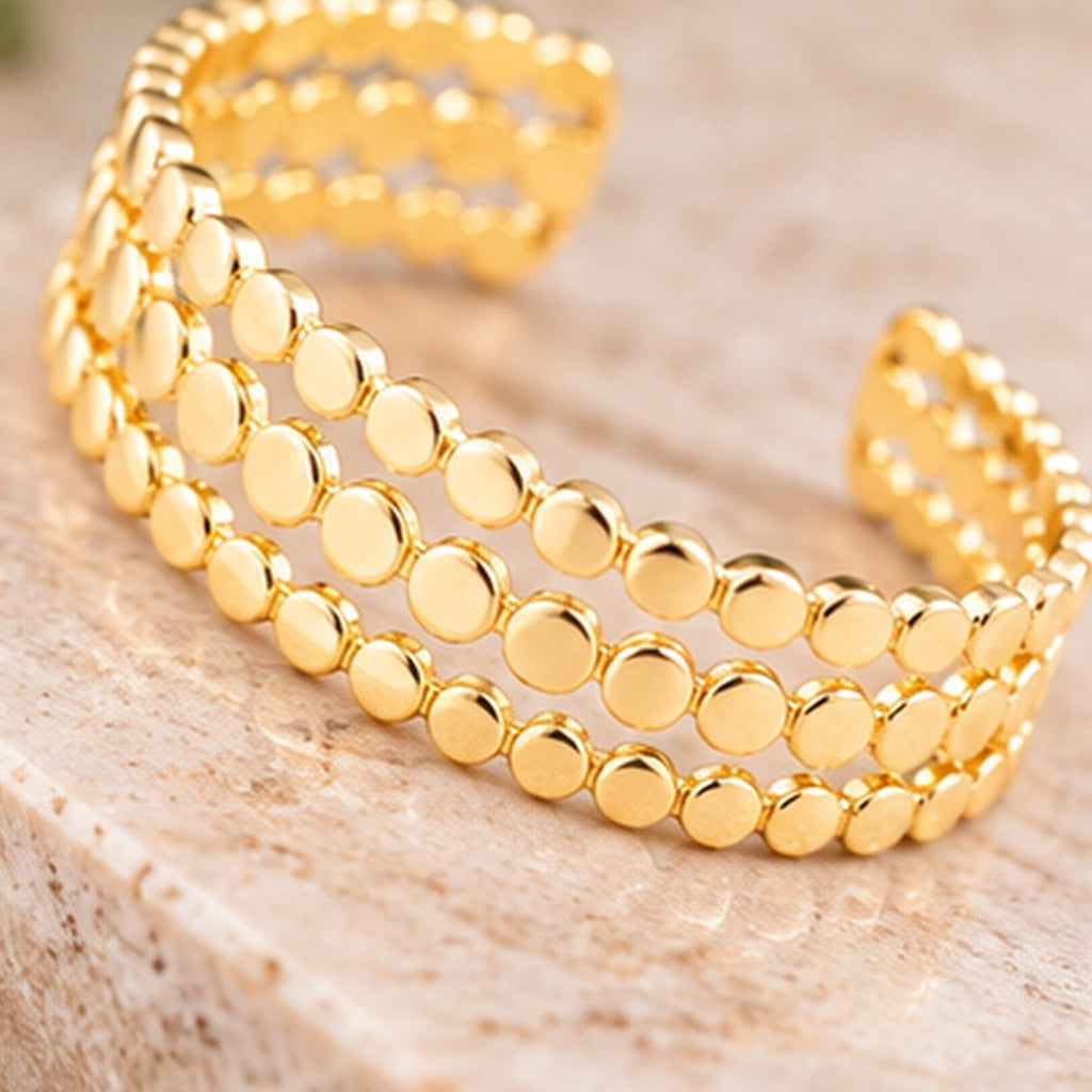 Michelle Mcdowell Astrid Gold Cuff Bracelet