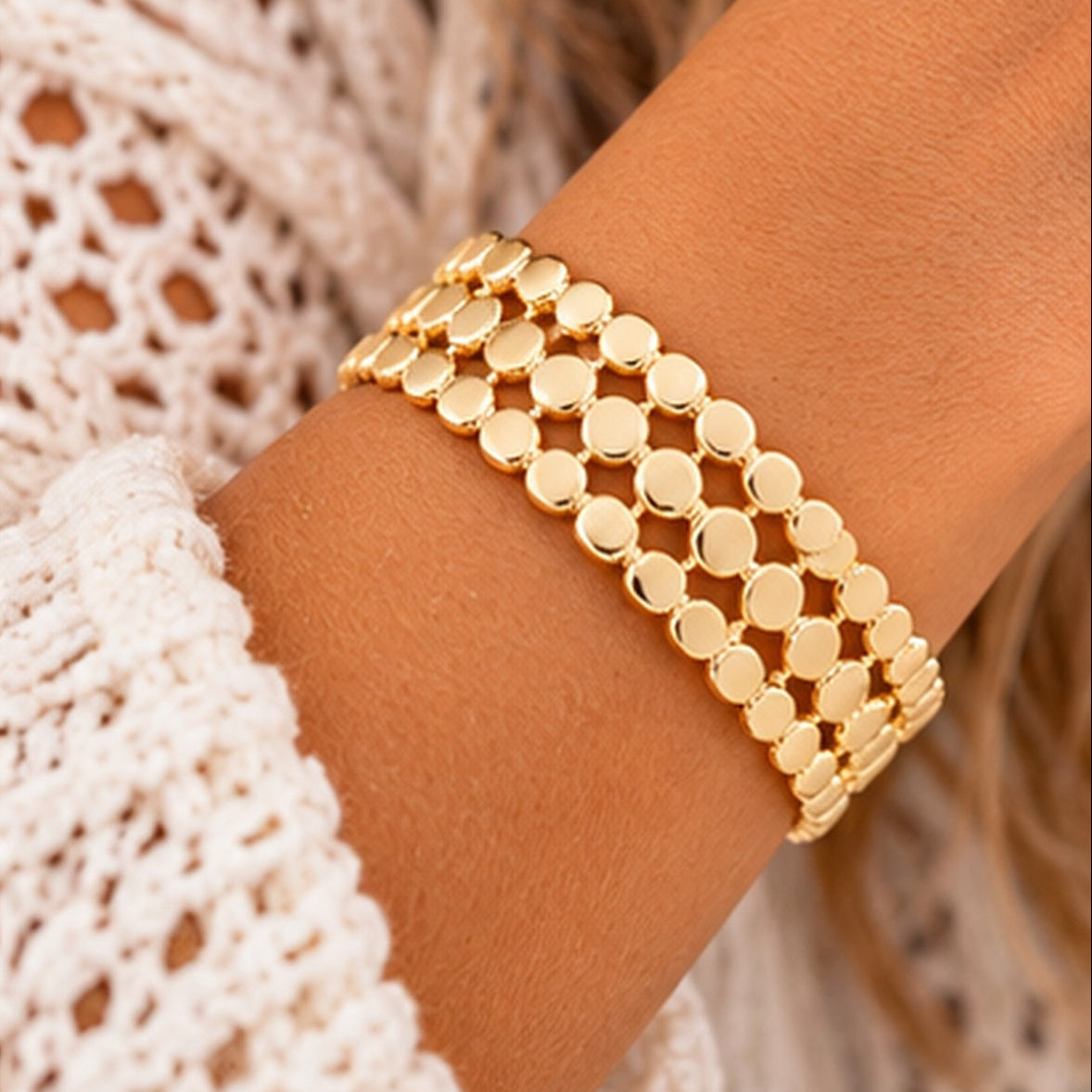 Michelle Mcdowell Astrid Gold Cuff Bracelet