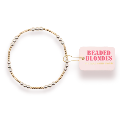 ILY Bracelet in Gold with Silver