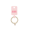 Mini Cross Charm Ring