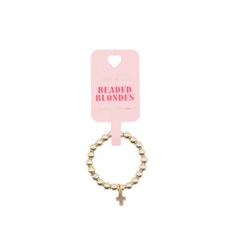 Mini Cross Charm Ring