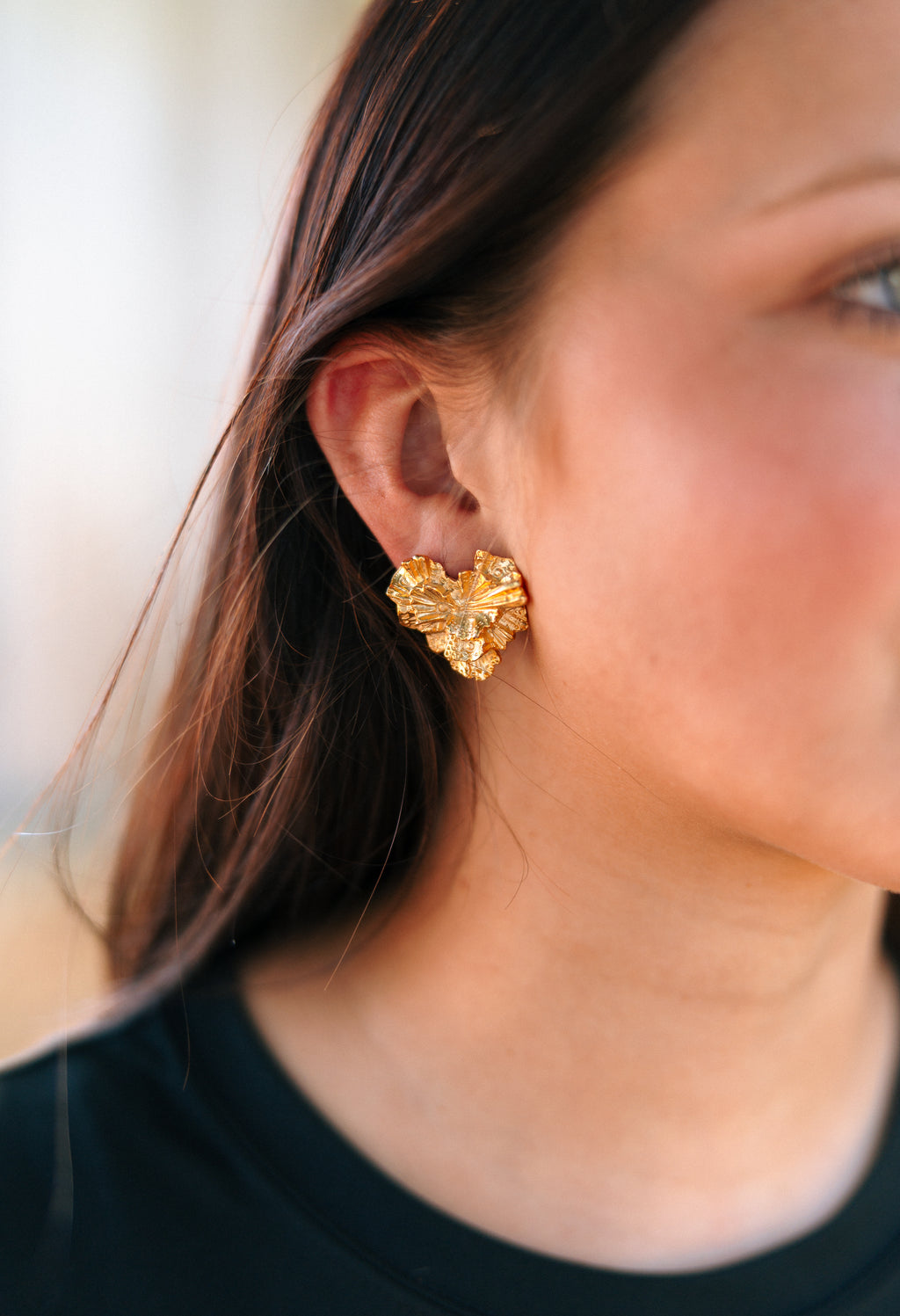 Mila Heart Studs
