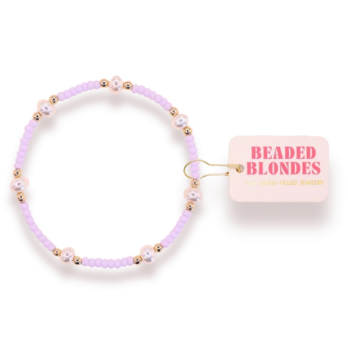 Lilac Pearl Bracelet