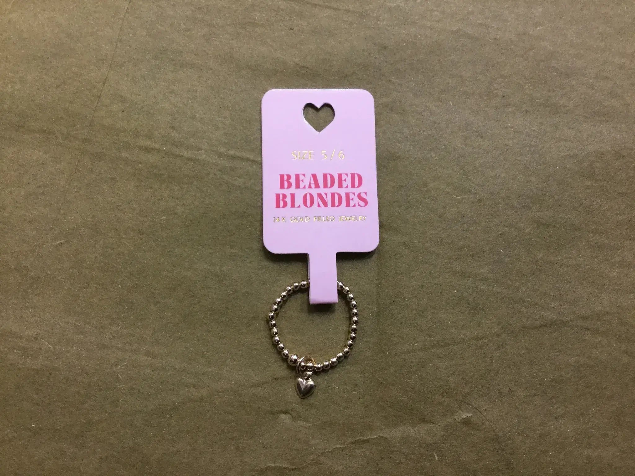 Mini Heart Charm Ring