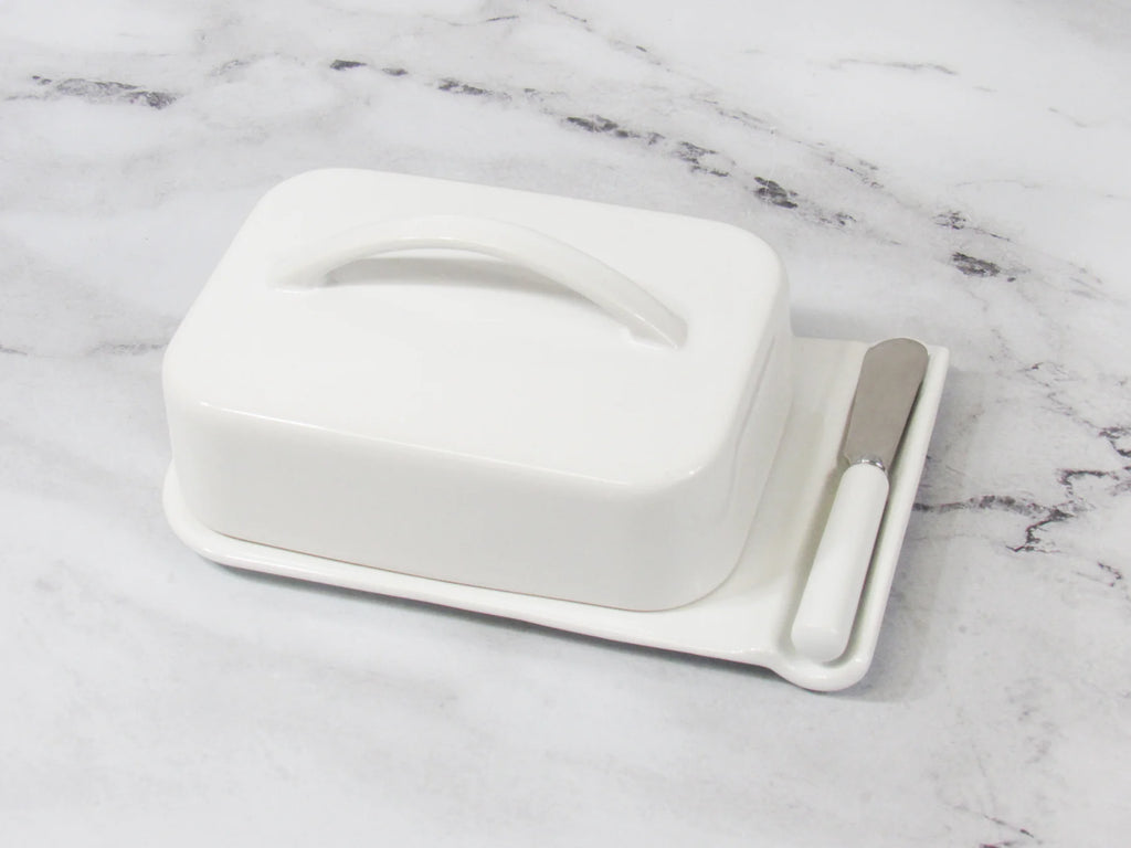 Butterie Porcelain Mess-Free Butter Dish