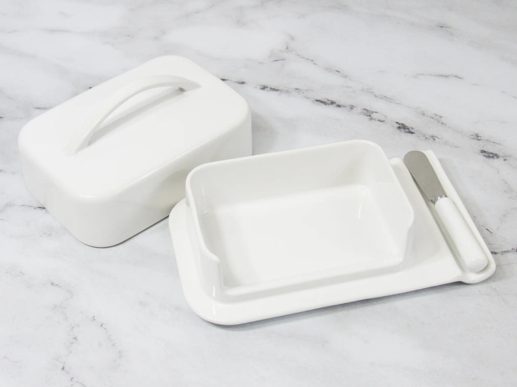 Butterie Porcelain Mess-Free Butter Dish