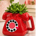 Streamline Retro Phone Planter