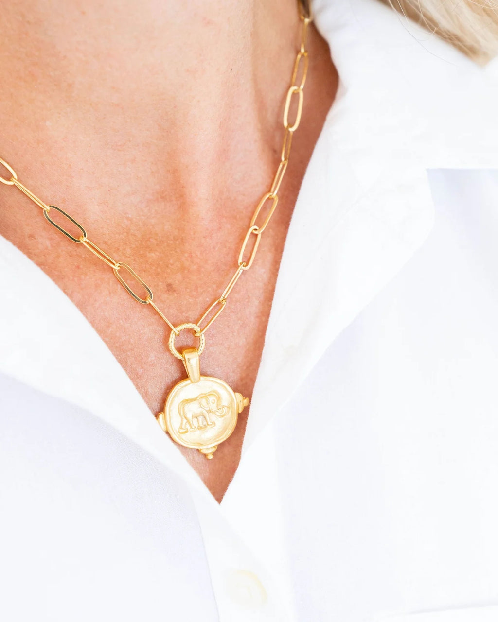 Elephant Paperclip Necklace