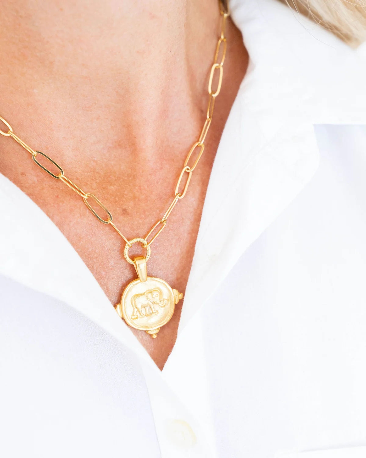 Elephant Paperclip Necklace
