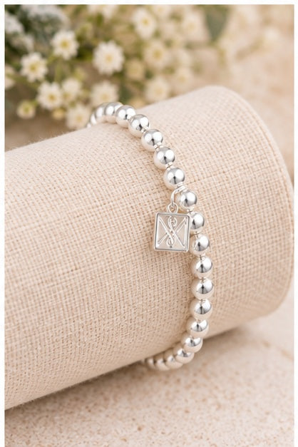 Michelle Mcdowell Kinsley Matte Silver Bracelet