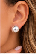 Michelle Mcdowell Grenada Shiny Silver Earrings