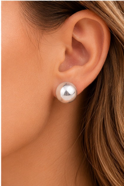 Michelle Mcdowell Grenada Shiny Silver Earrings