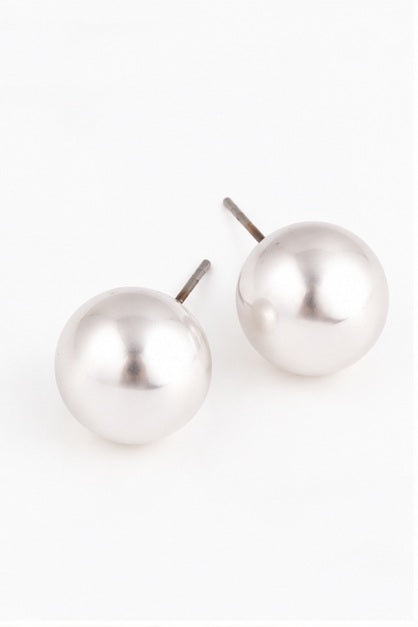 Michelle Mcdowell Grenada Shiny Silver Earrings