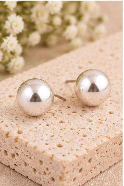 Michelle Mcdowell Grenada Shiny Silver Earrings