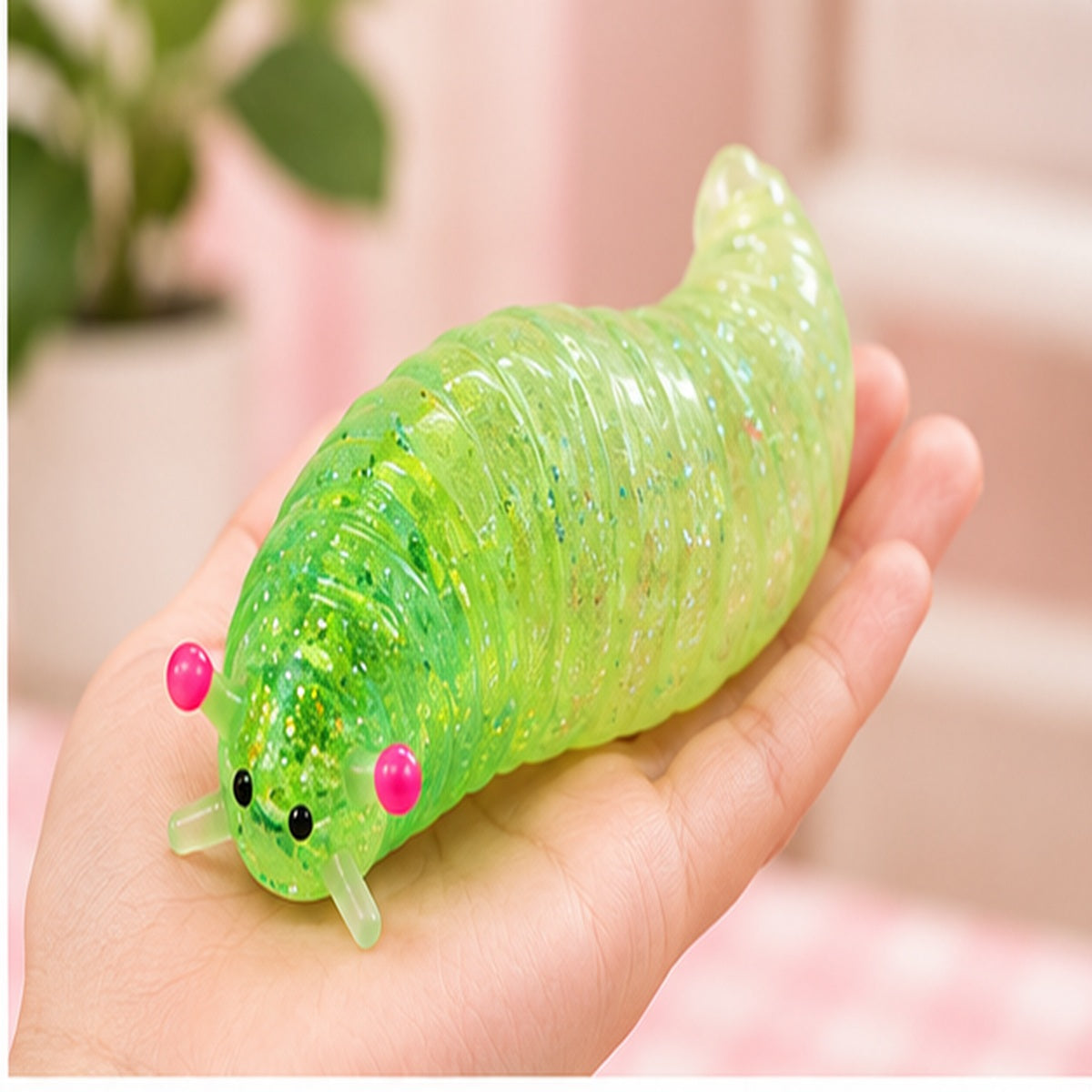 Two's Company Glitter Slug Squishy