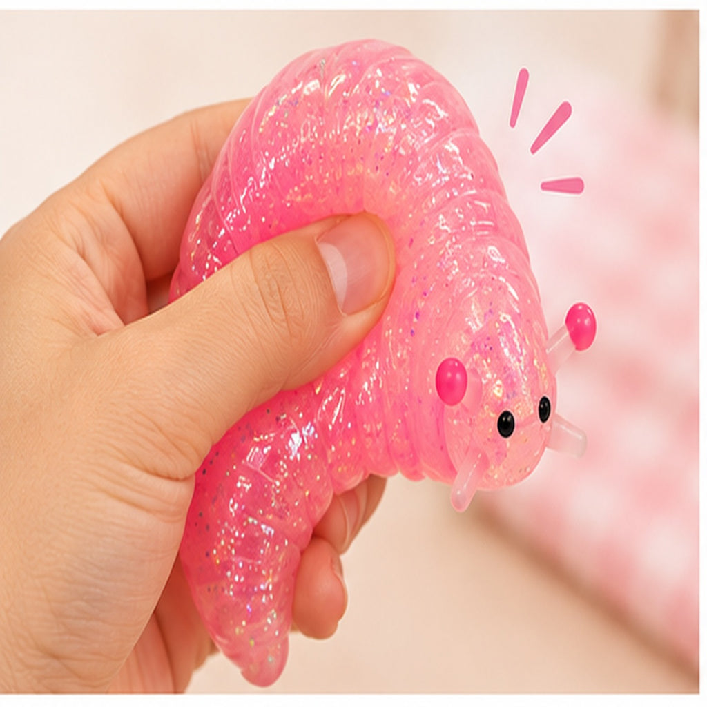 Two's Company Glitter Slug Squishy