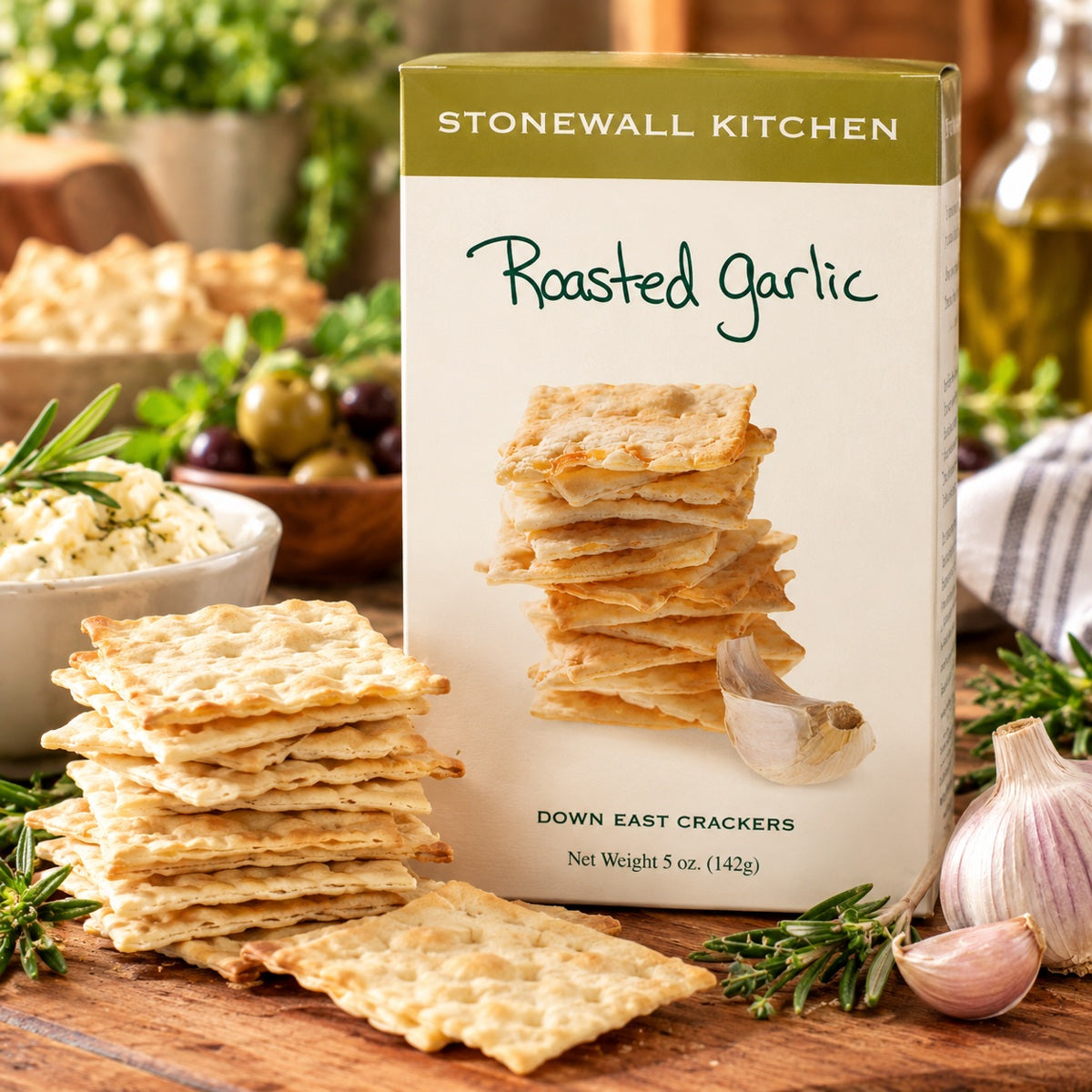 Stonewall Kitchen Roasted Garlic Crackers