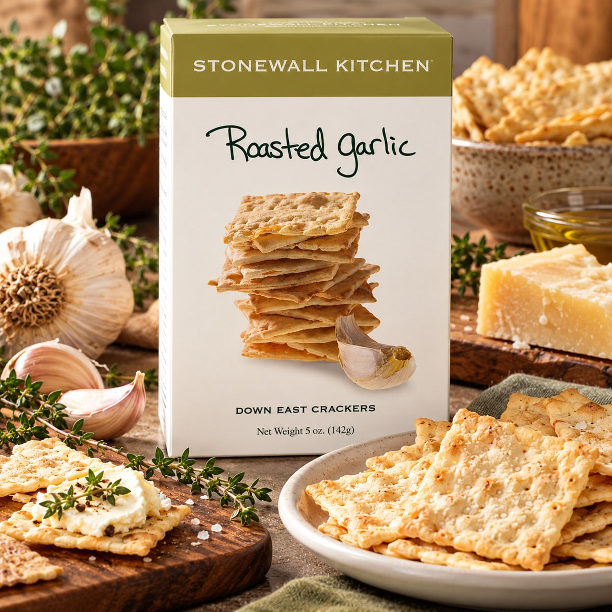 Stonewall Kitchen Roasted Garlic Crackers