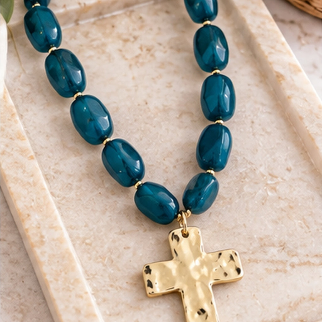 Michelle Mcdowell Greer Cross Necklace
