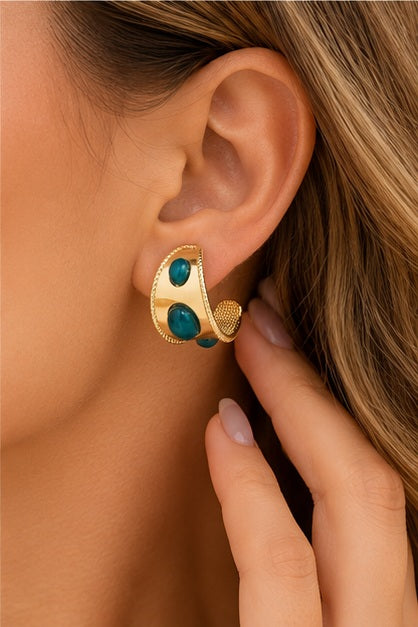 Michelle Mcdowell Caroline Hoop Earrings