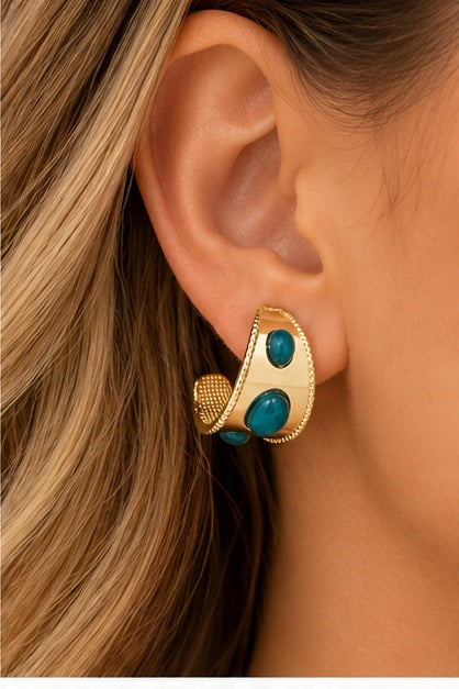 Michelle Mcdowell Caroline Hoop Earrings