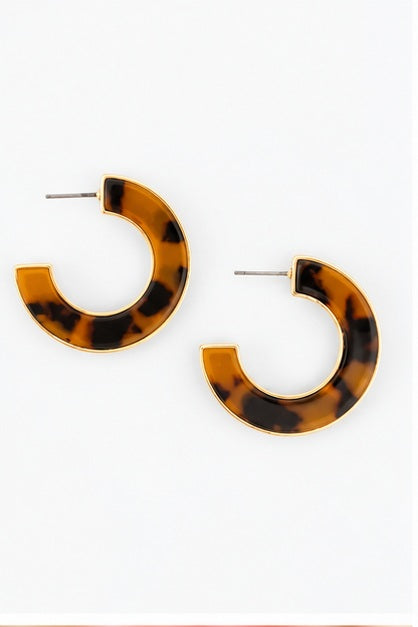 Michelle Mcdowell Junie Tortoise Earrings