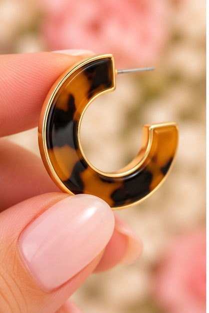 Michelle Mcdowell Junie Tortoise Earrings