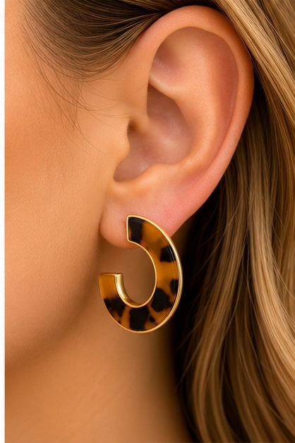 Michelle Mcdowell Junie Tortoise Earrings