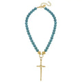 Cross Turquoise Necklace
