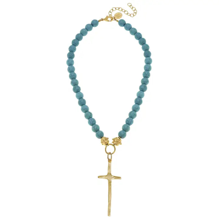 Cross Turquoise Necklace
