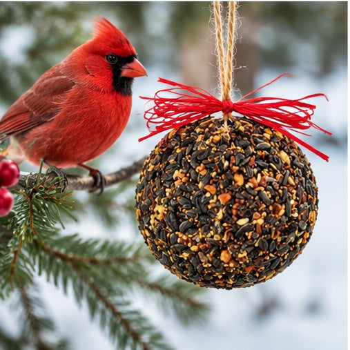 Mr. Bird Seed & Nut Ornament Bird Feeder