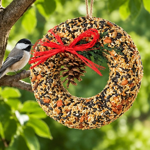 Mr. Bird Wildfeast Wreath Bird Feeder