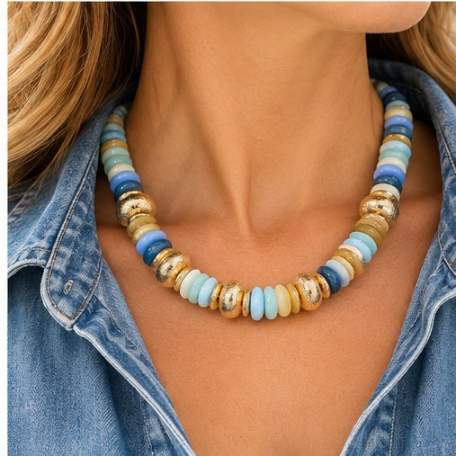 Sensibling Mixed Disc Necklace