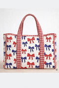 American Red/Blue Bow Tote