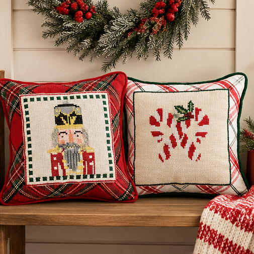 Mud Pie Needle Point Pillow