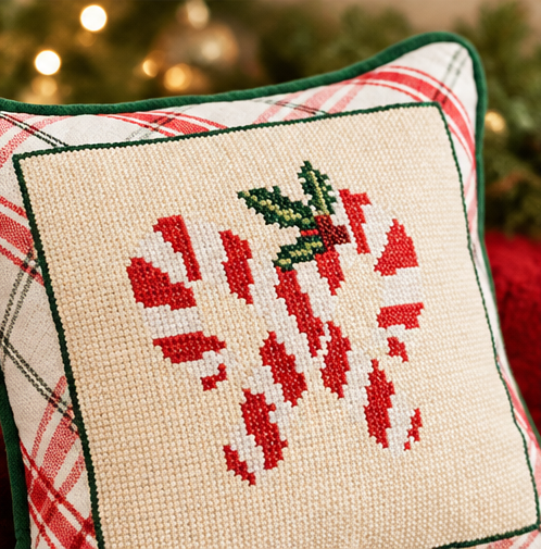Mud Pie Needle Point Pillow