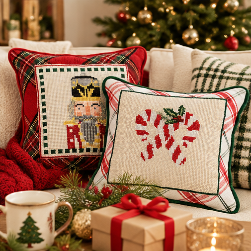 Mud Pie Needle Point Pillow