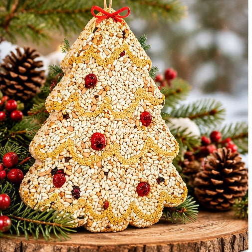 Mr. Bird Christmas Tree Mix Bird Feeder