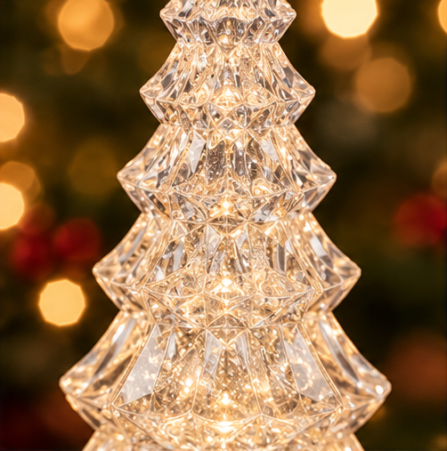 Roman Lighted Swirl Seven-Tier Christmas Tree