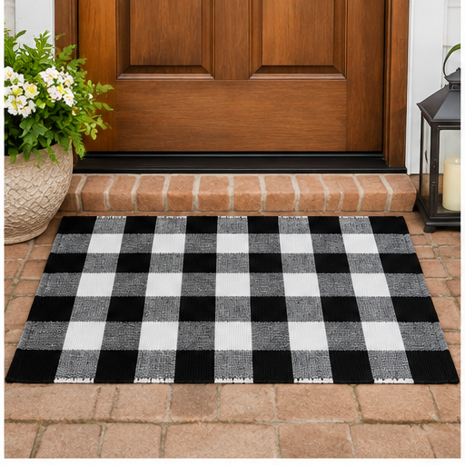 Regal Checkered Area Rug