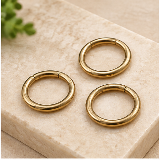 Winton & Waits Gold Scarf Rings