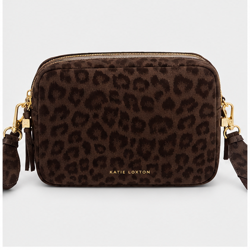 Katie Loxton Chocolate Leopard Lottie Crossbody