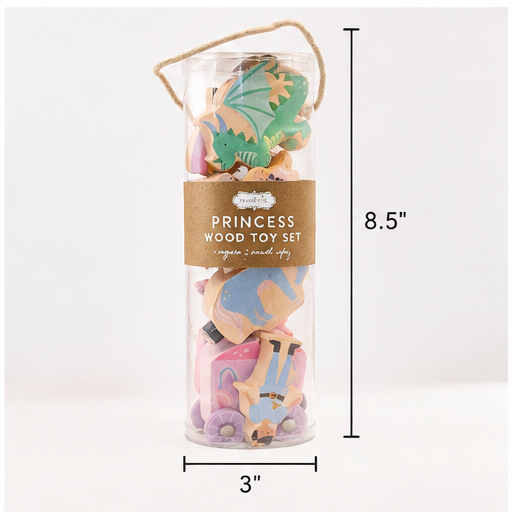 Mud Pie Princess Wood Toy Set