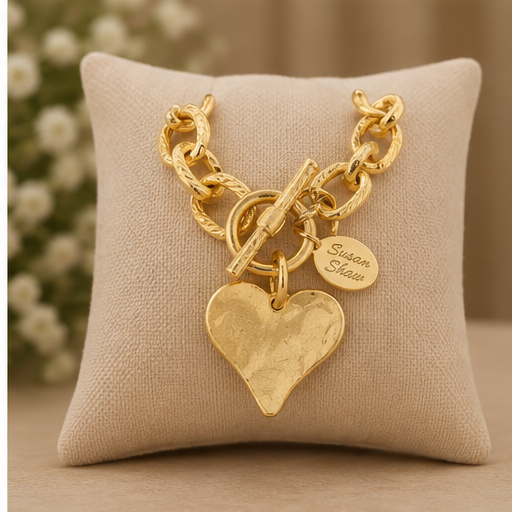 Susan Shaw Heart Toggle Bracelet