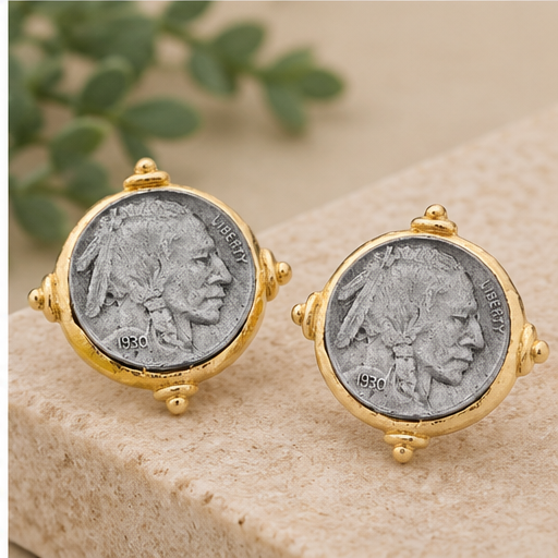 Susan Shaw Indian Nickel Studs