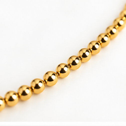 Winton & Waits Gold Ball Chain Necklace
